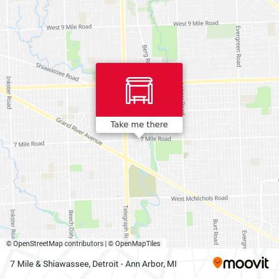 7 Mile & Shiawassee map