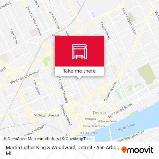 Martin Luther King & Woodward map