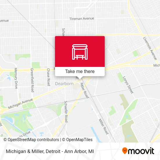 Michigan & Miller map