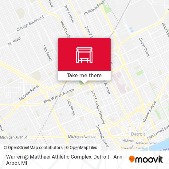Warren @ Matthaei Athletic Complex map
