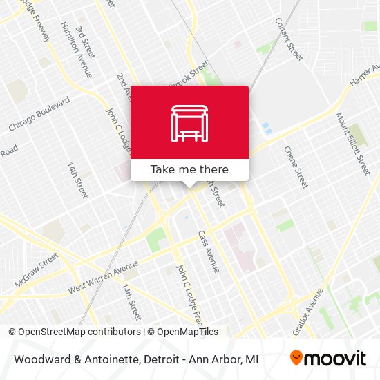 Mapa de Woodward & Antoinette