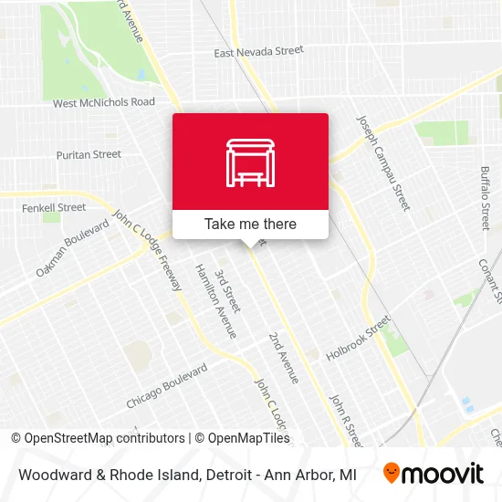 Woodward & Rhode Island map