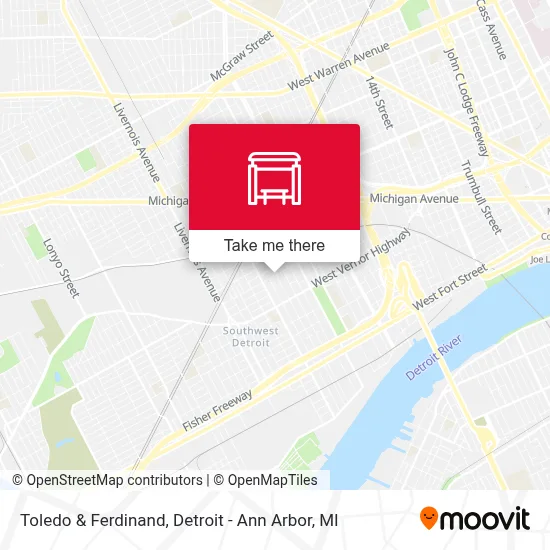 Toledo & Ferdinand map