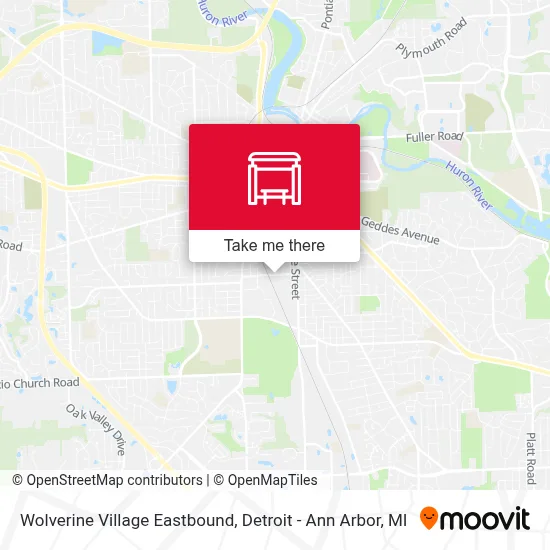 Wolverine Village Eastbound map