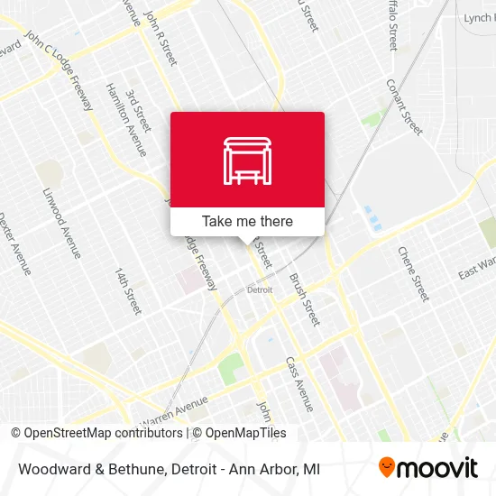 Woodward & Bethune map