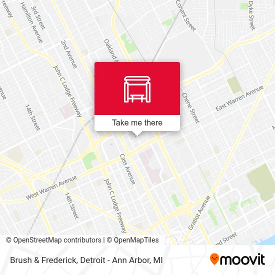 Brush & Frederick map