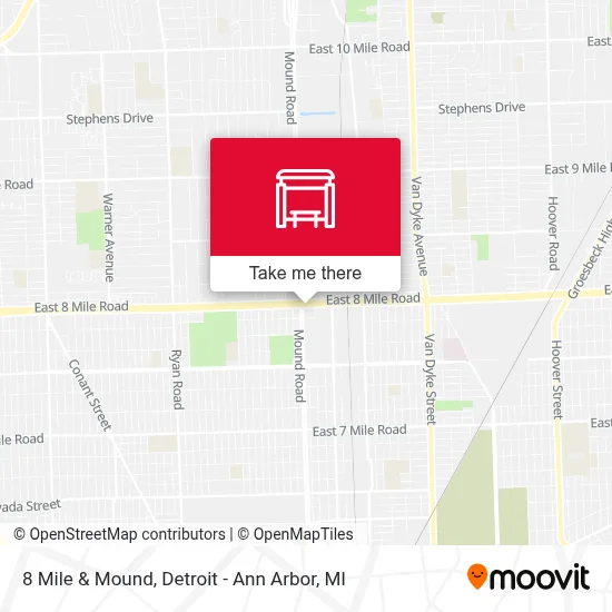 8 Mile & Mound map