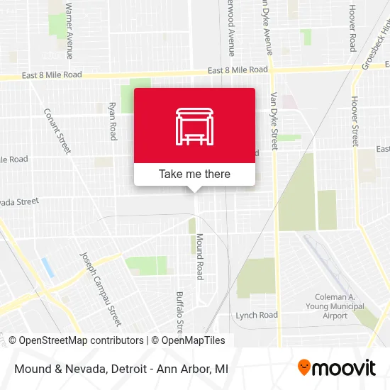 Mound & Nevada map