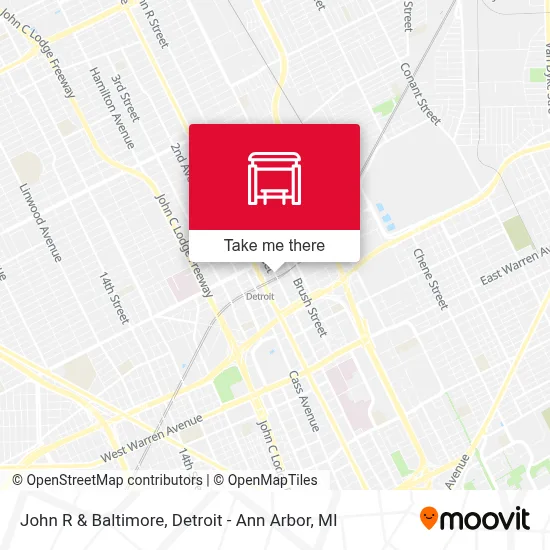 John R & Baltimore map