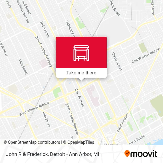 John R & Frederick map