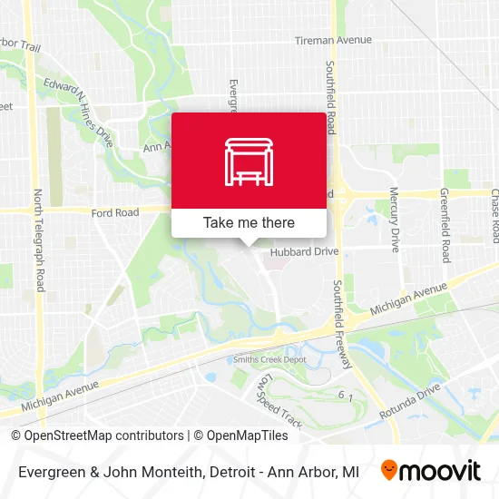 Evergreen & John Monteith map