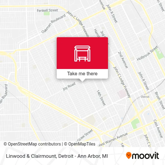 Linwood & Clairmount map