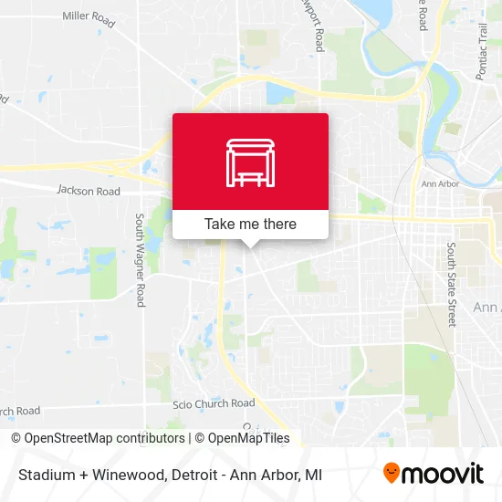 Stadium + Winewood map