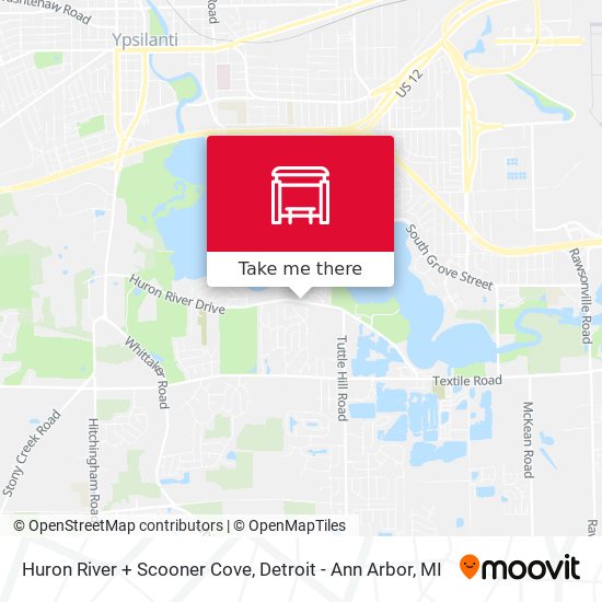 Huron River + Scooner Cove map
