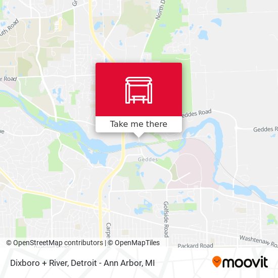 Dixboro + River map