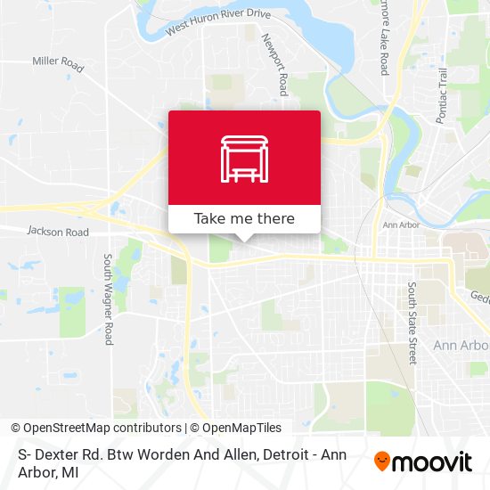 S- Dexter Rd. Btw Worden And Allen map
