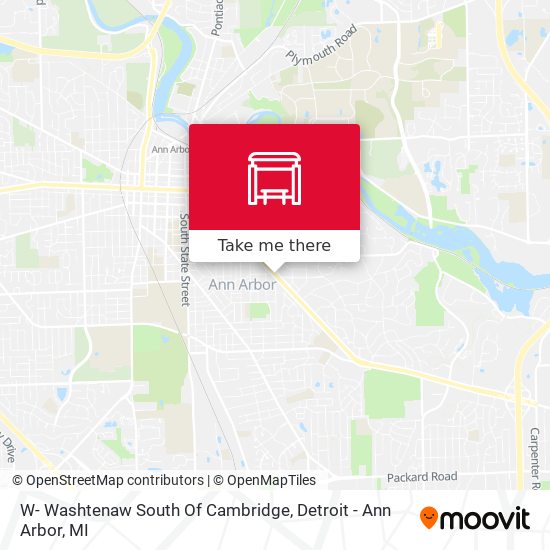 Mapa de W- Washtenaw South Of Cambridge