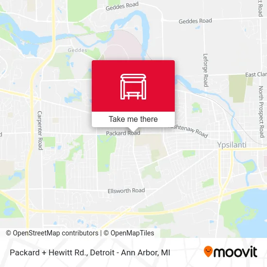 Packard + Hewitt Rd. map