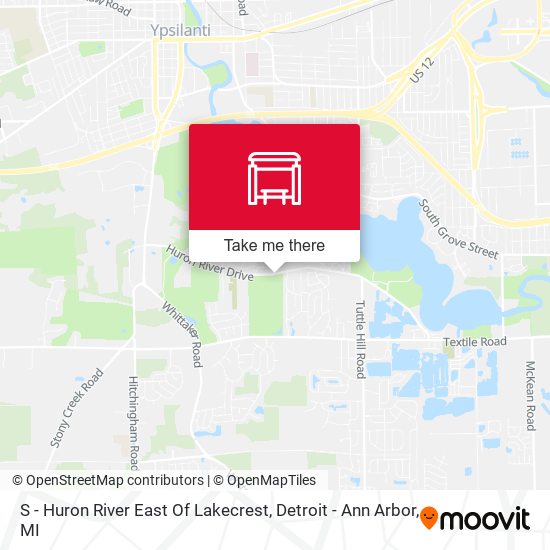 S - Huron River East Of Lakecrest map