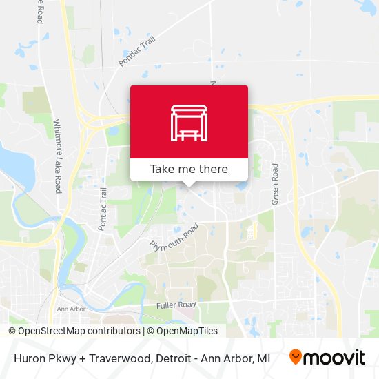 Huron Pkwy + Traverwood map