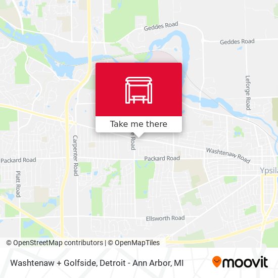 Mapa de Washtenaw + Golfside