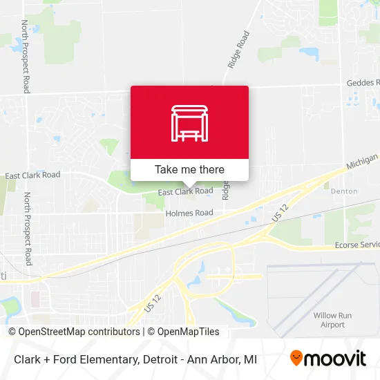 Clark + Ford Elementary map