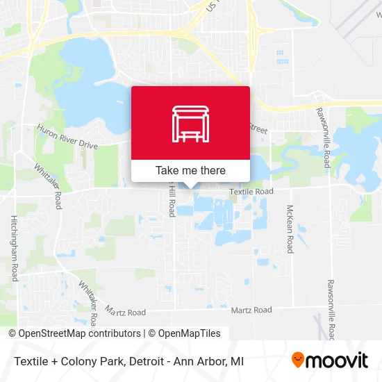 Textile + Colony Park map