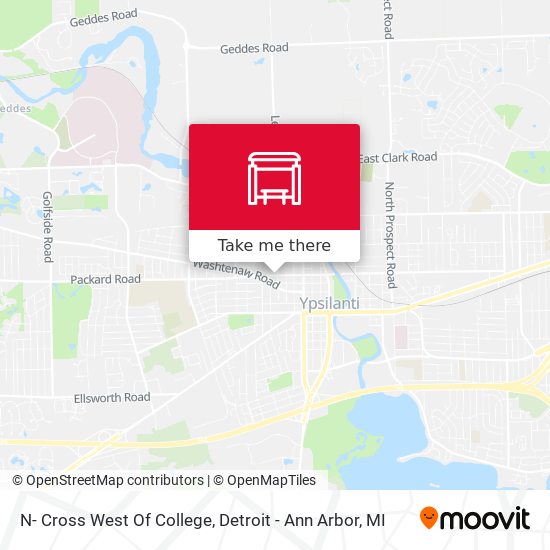 Mapa de N- Cross West Of College