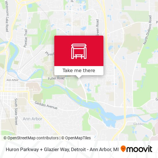 Mapa de Huron Parkway + Glazier Way