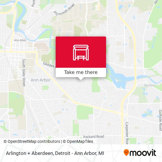 Arlington + Aberdeen map