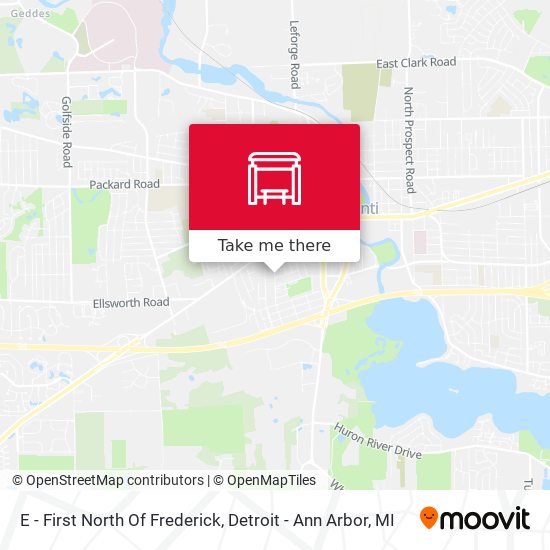 Mapa de E - First North Of Frederick