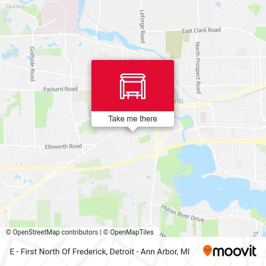 E - First North Of Frederick map