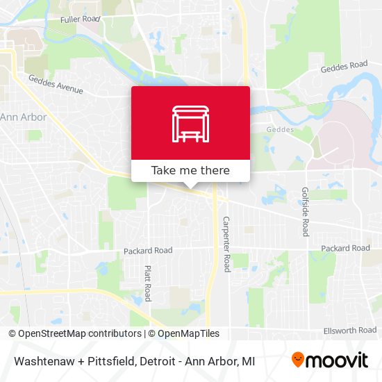 Mapa de Washtenaw + Pittsfield