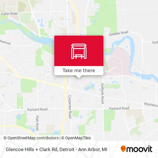 Mapa de Glencoe Hills + Clark Rd