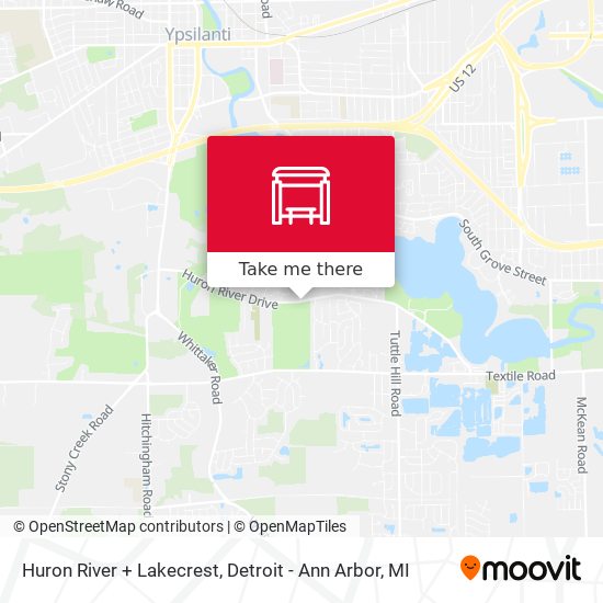 Mapa de Huron River + Lakecrest