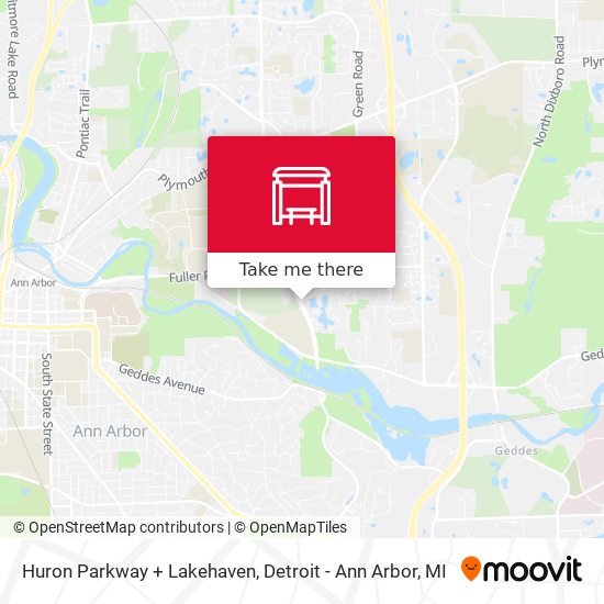 Huron Parkway + Lakehaven map