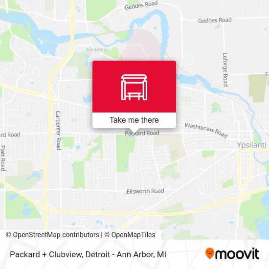 Packard + Clubview map