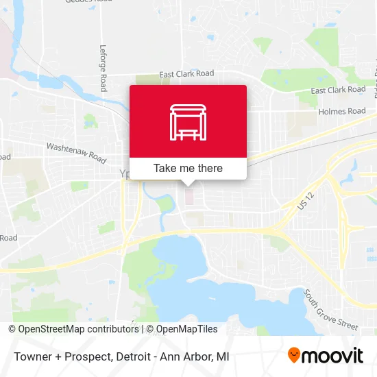 Towner + Prospect map