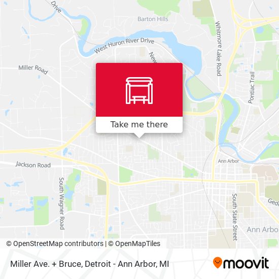 Mapa de Miller Ave. + Bruce