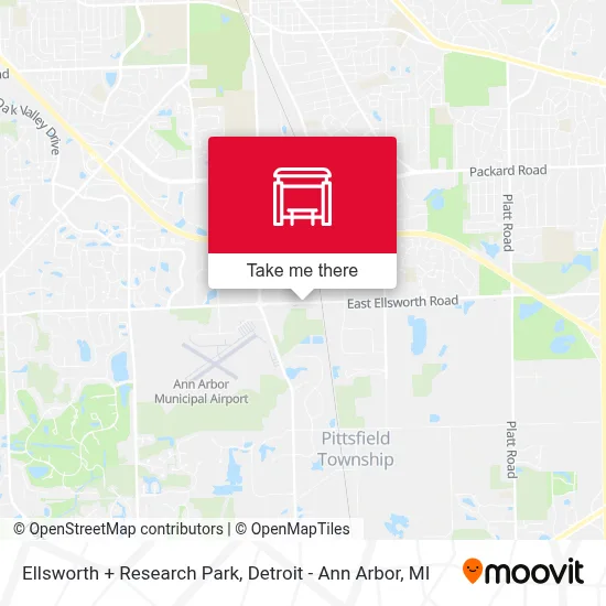Ellsworth + Research Park map