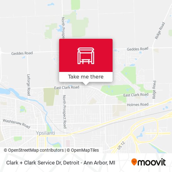 Clark + Clark Service Dr map