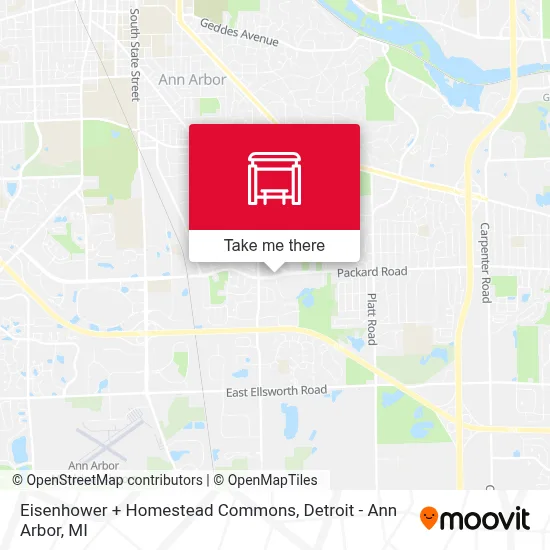 Eisenhower + Homestead Commons map