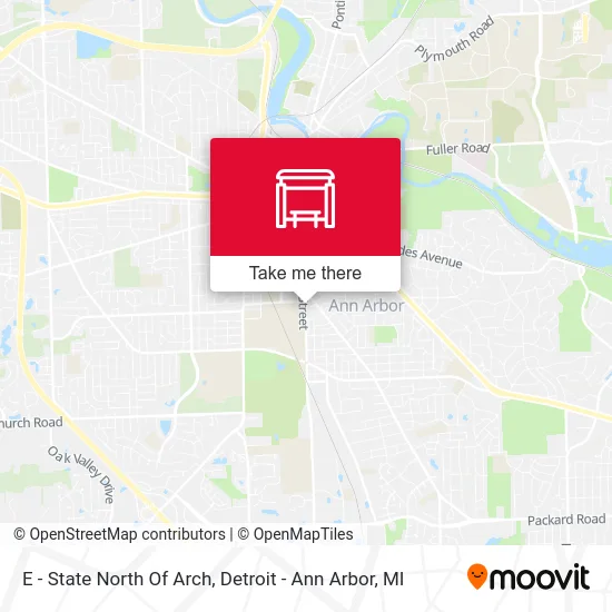 E - State  North Of Arch map