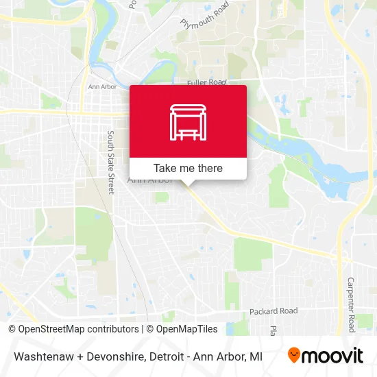 Washtenaw + Devonshire map