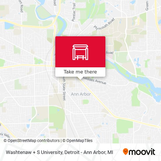 Mapa de Washtenaw + S University