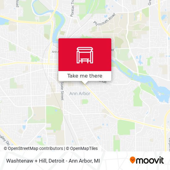 Mapa de Washtenaw + Hill