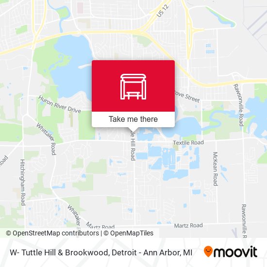 W- Tuttle Hill & Brookwood map