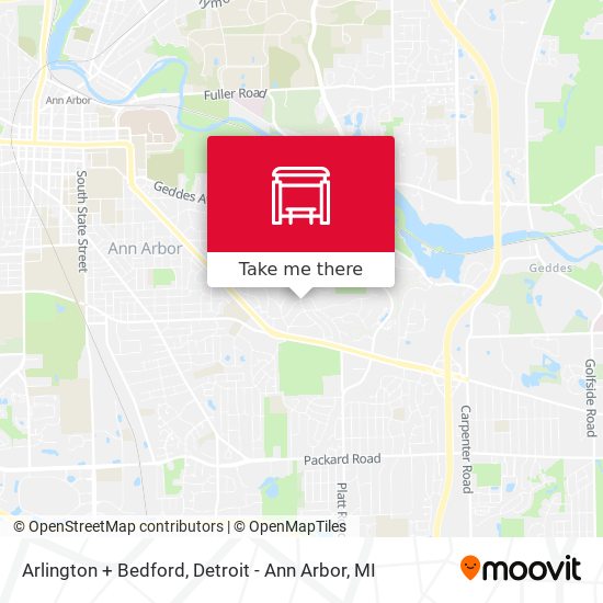 Arlington + Bedford map