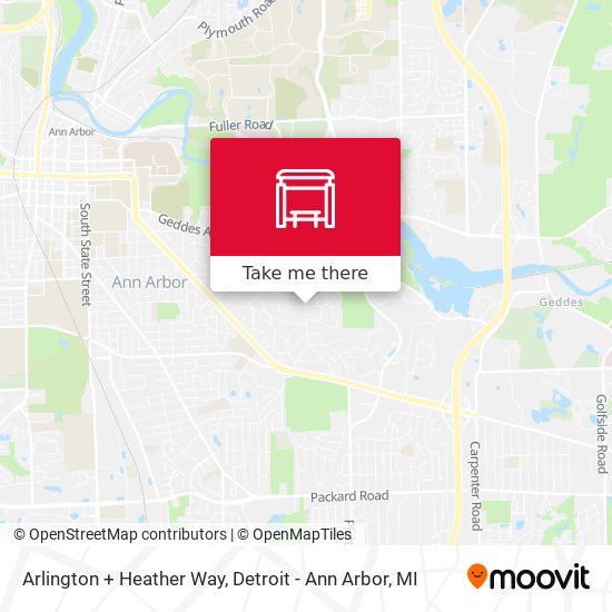 Arlington + Heather Way map