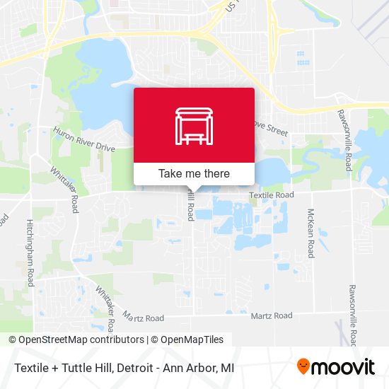 Mapa de Textile + Tuttle Hill